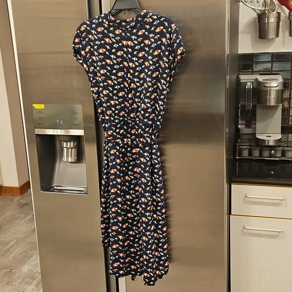 💕ANTHROPOLOGIE MAEVE💕 Catherine Shirtdress ~ Beach Umbrella Print 14 NWT - Picture 12 of 16